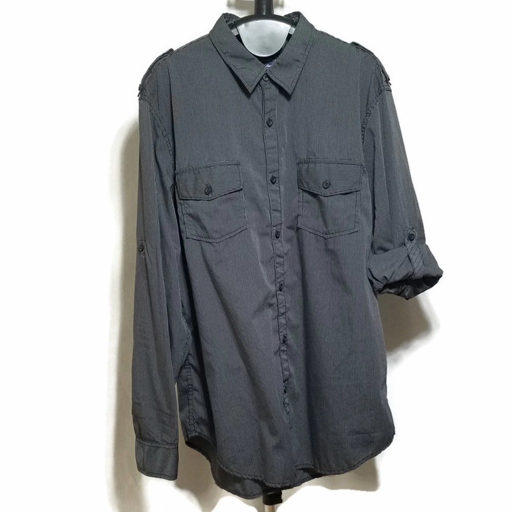 American Rag Gray Long Sleeve Button Down Shirt